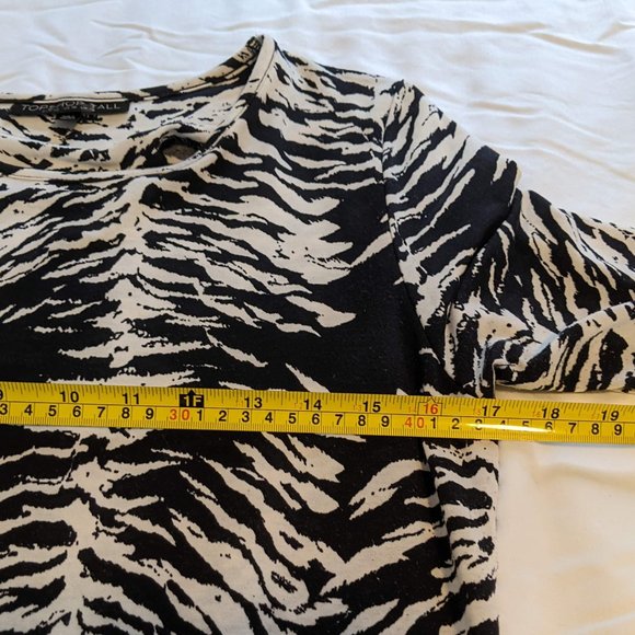 Top Shop Zebra Bodycon Dress- L - Picture 9 of 11